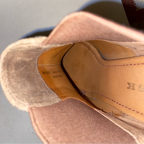 Trask Tatom brown suede wedge ankle bootie boots 8.5 - Picture 5 of 11